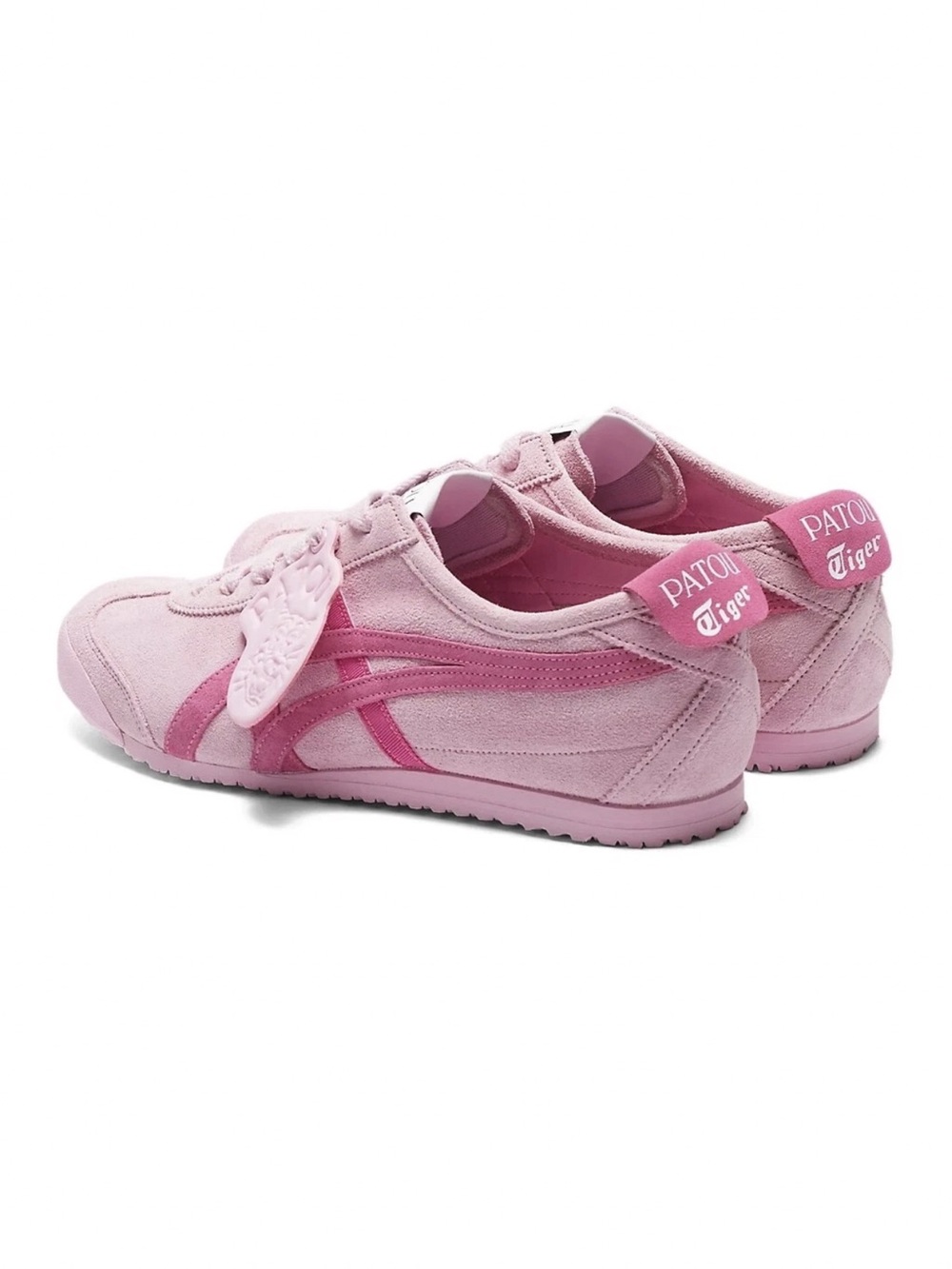 Onitsuka Tiger by Asics Mexico 66 Women's Sneakers in Light Pink and Dark Pink - Picture 4 of 7